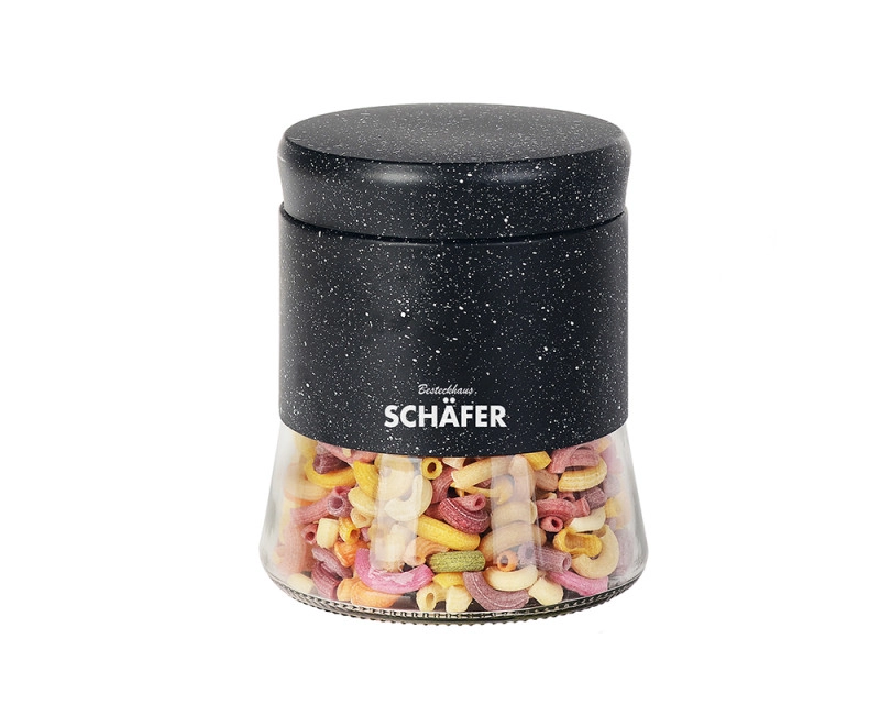 Банка для сипучих продуктів 0,7л скляна з металевою кришкою SCHÄFER