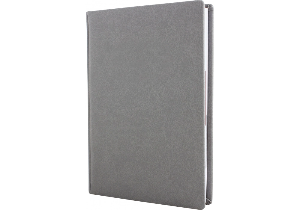 Щоденник недатований А5 Optima Notebook Vivella кремовий блок сірий клітинка O20823-10