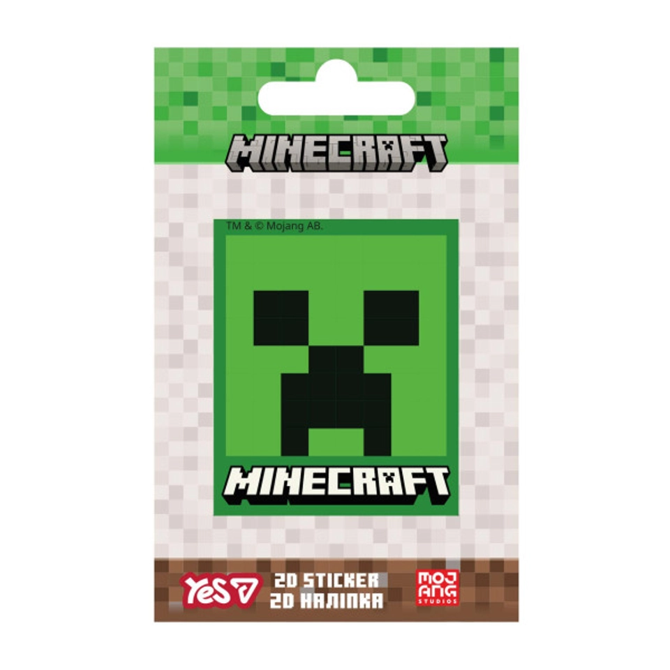 Наліпка 2D Yes Minecraft Creeper 708510 — фото 2