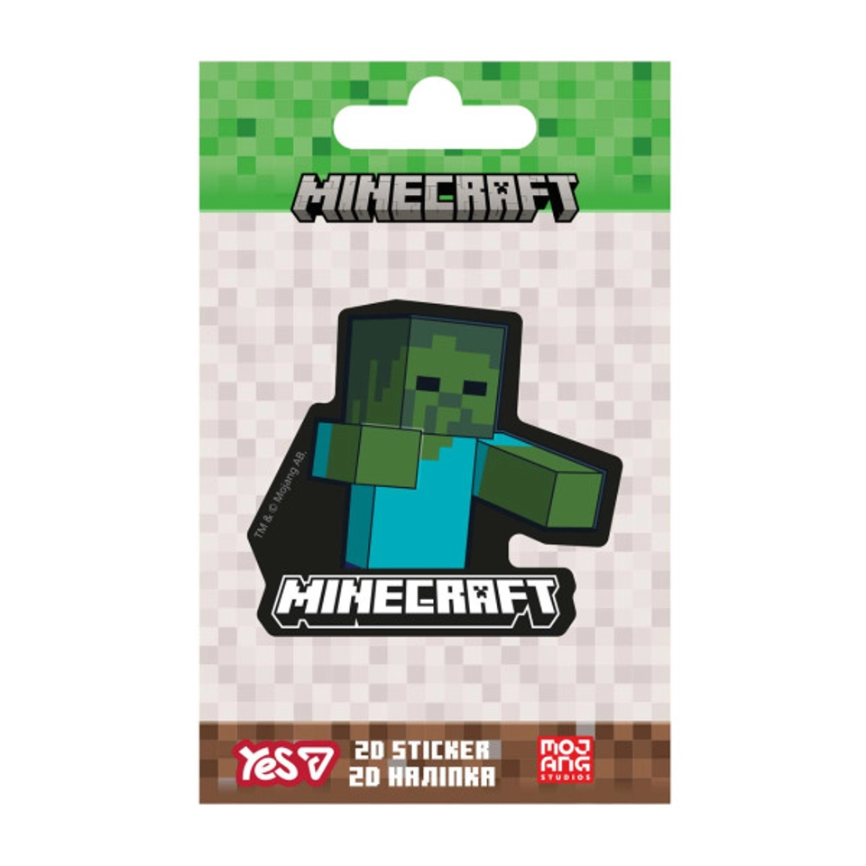 Наліпка 2D Yes Minecraft Zombie 708597 — фото 2