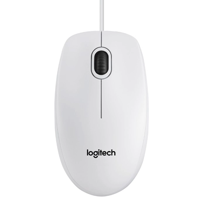 Миша дротова Logitech B100 біла (910-003360)