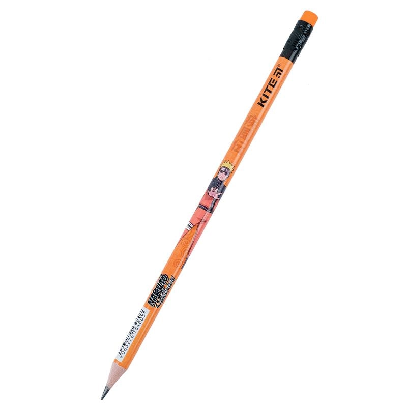 Олівець графітний з гумкою Naruto туба Kite nr23-056