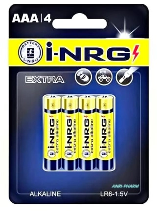 Батарейка i-NRG Extra 4AAA - блістер 4 шт. — Батарейки, годинники, лампи
