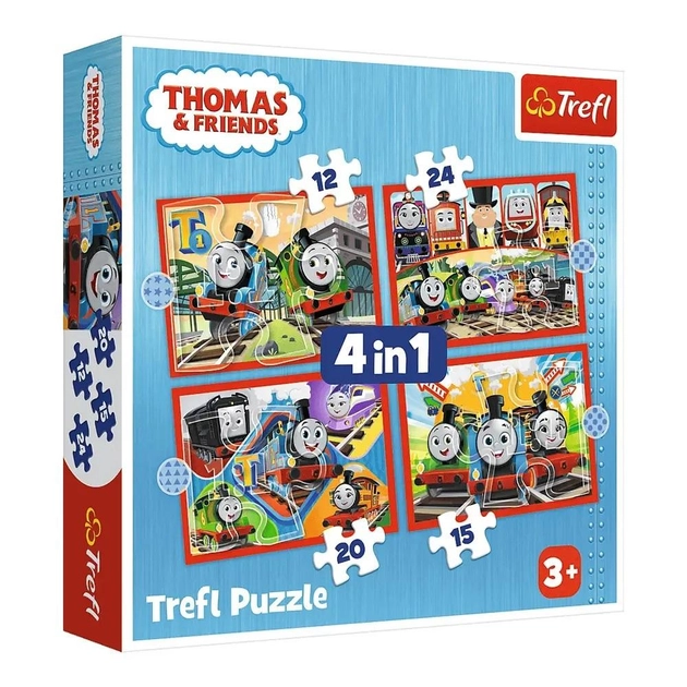 Пазли Trefl 4in1 (12, 15, 20, 24) Thomas&Friends Дивовижний Томас Пазли Trefl 4in1 (12, 15, 20, 24) Thomas&Friends Дивовижний Томас
