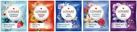 Чай чорний асорті Lovare Assorted Black Tea 5 видів по 10 пакетиків