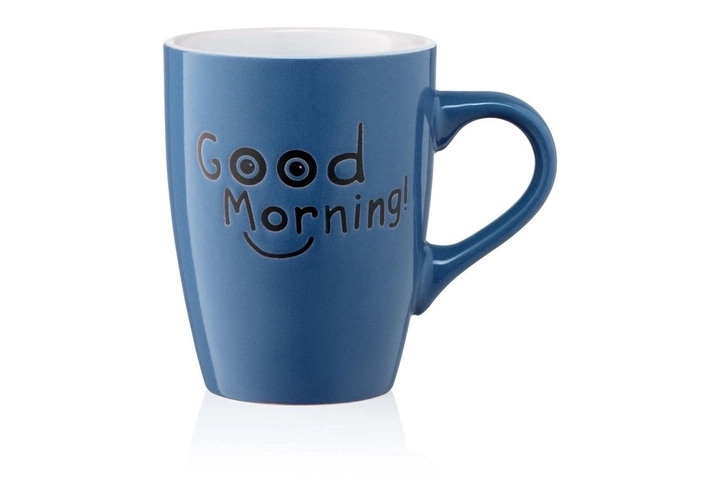 Чашка керамічна Ardesto Good Morning 330 мл синя   AR3468BL