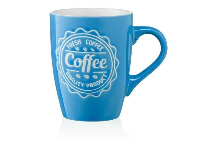 Чашка керамічна Ardesto Coffee 330 мл синя   AR3469BL