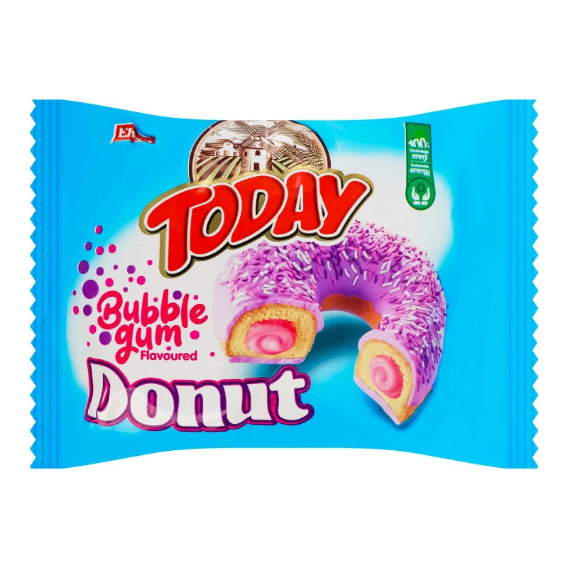Тістечко бісквітне з крему зі смаком жувальної гумки Bubblegum Donut Today 50г