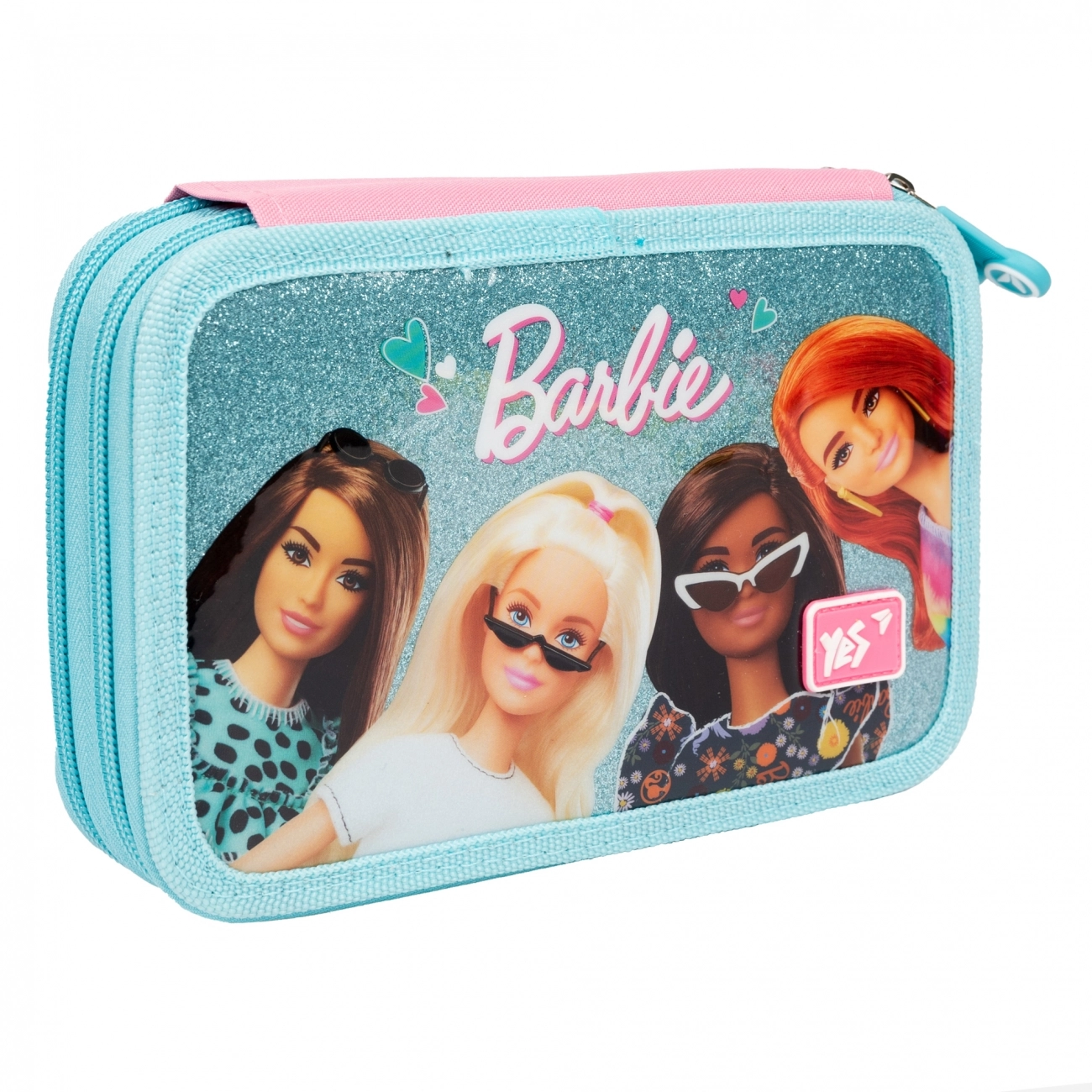 Пенал твердий YES подвійний HP-01 Barbie 533345
