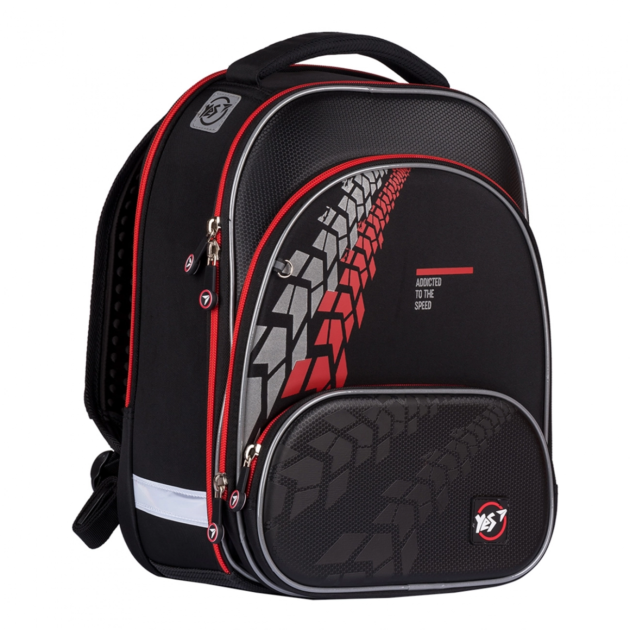 Рюкзак YES S-30 JUNO ULTRA Tire tread, чорний Рюкзак YES S-30 JUNO ULTRA Tire tread, чорний