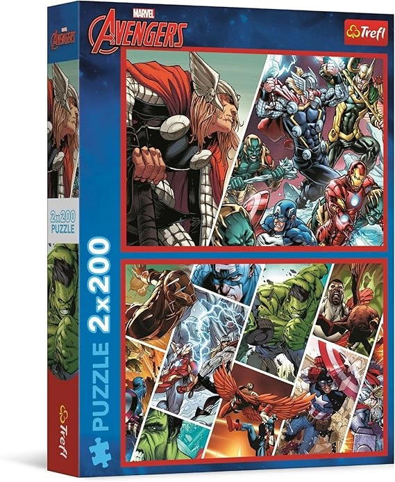 Пазли Trefl 2x200 The Avengers Захисники світу Пазли Trefl 2x200 The Avengers Захисники світу