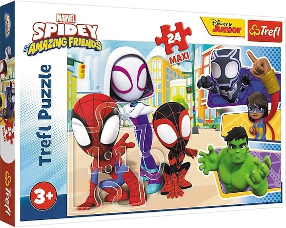 Пазли Trefl 24 Maxi Spiderman Спайді та його друзі Пазли Trefl 24 Maxi Spiderman Спайді та його друзі