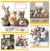 Зошит 12 аркушів клітинка Тверда ТА51105 Pets