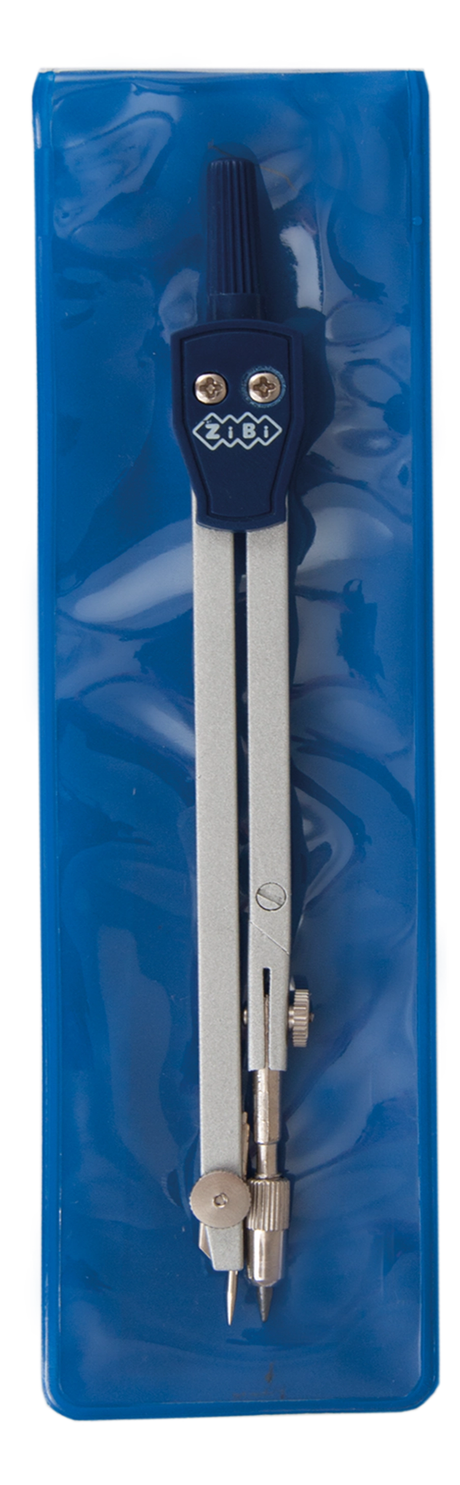 Циркуль COLLEGE в мякому PVC чохлі темно-синій ZB.5310CL-03