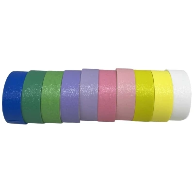 Стрічка клейка декоративна кольорова 10шт/1,5/300см Макарун 998-2