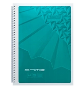 Зошит для нотаток PRIME, А4, 96 арк., клітинка, картонна обкладинка, бірюзовий